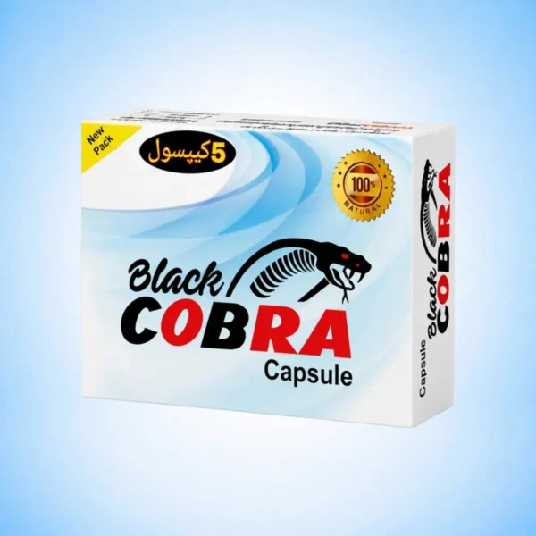 Black Cobra 5 Capsules by Alsyed Unani Dawakhana – Premium Unani Herbal Formula for Male Wellness, Strength & Stamina