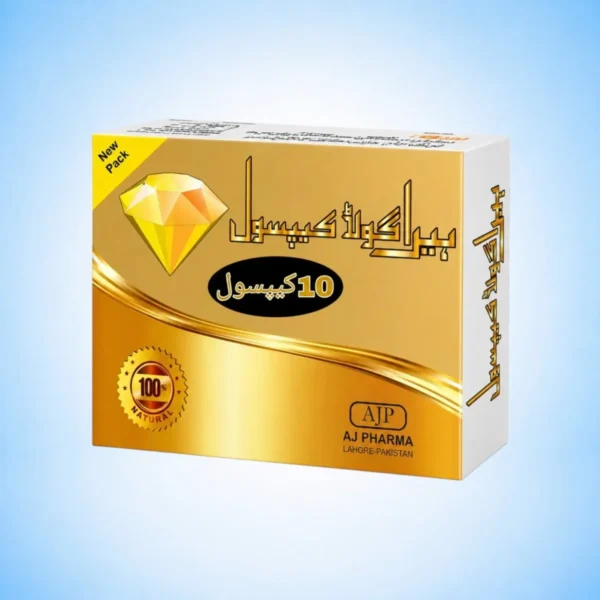 Hera Gold 10 Capsules by Alsyed Unani Dawakhana – Premium Unani Herbal Formula for Male Wellness, Strength & Stamina