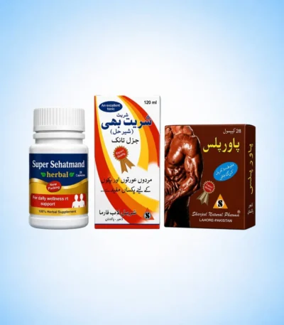 Sehatmand Course with Super Sehatmand Capsules, Sharbat Bahi and Power Plus 28 Capsules