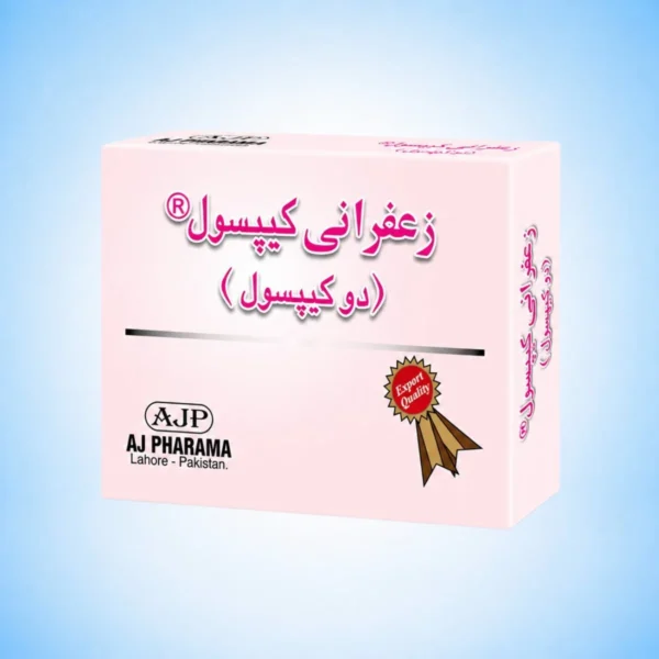 Zafrani 2 Capsules by Alsyed Unani Dawakhana – Premium Unani Herbal Formula for Male Wellness, Strength & Stamina