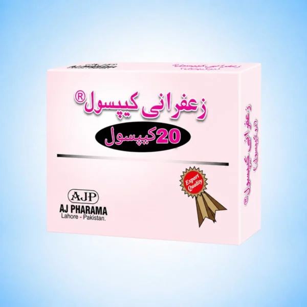 Zafrani 20 Capsules by Alsyed Unani Dawakhana – Premium Unani Herbal Formula for Male Wellness, Strength & Stamina